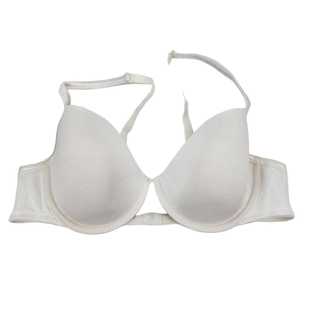 Cacique White Basic Clasp Back Underwire Bra Size 42C